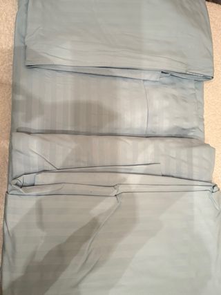 Juego Sábanas Algodón Cama 135 Azul