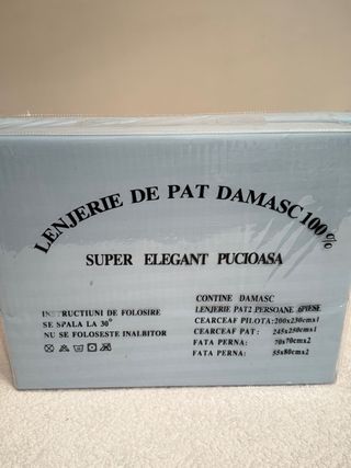 Juego Sábanas Algodón Cama 135 Azul