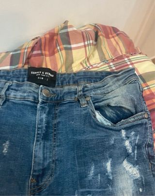 Supply & Demand Jeans Azules Rotos Talla W32