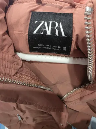 Chaleco acolchado Zara rosa