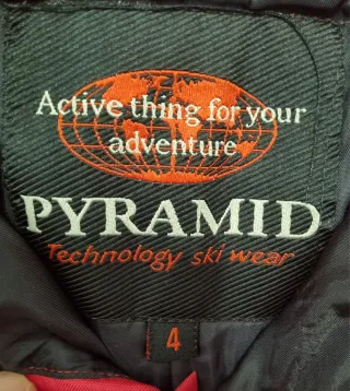 Salopette sci bambino PYRAMID rossa 4 anni