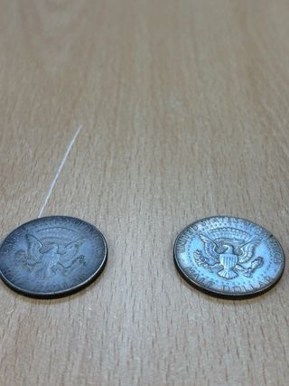 Lote 2 monedas de Half Dollar 1969