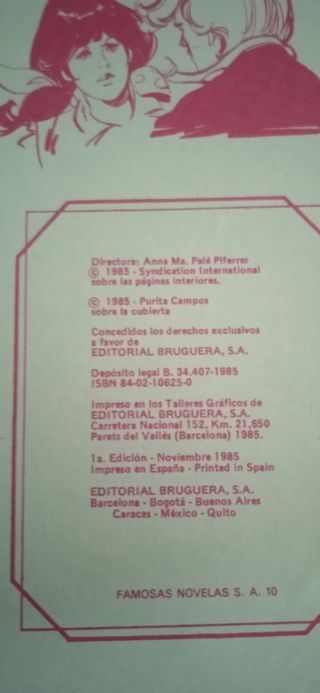 2 tomos Famosas Novelas Bruguera serie azul