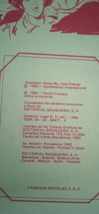 2 tomos Famosas Novelas Bruguera serie azul