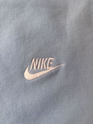 Sudadera Nike Vintage Azul Logo Bordado