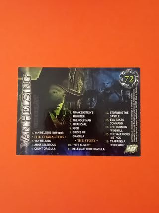 Van Helsing Trading Cards - serie completa