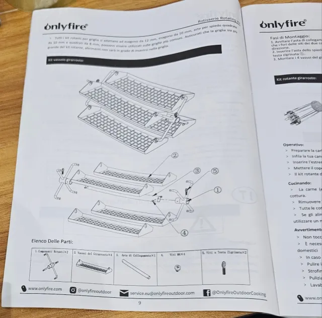 Cesta para barbacoa de metal
