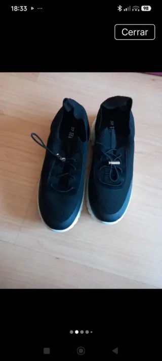 Zapatillas deportivas negras talla 37