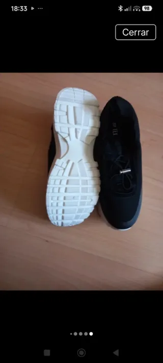 Zapatillas deportivas negras talla 37