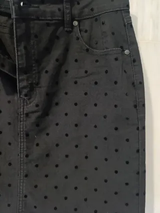 Falda mini vaquera negra