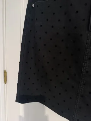 Falda mini vaquera negra