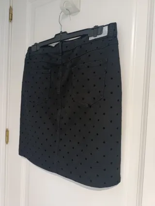 Falda mini vaquera negra