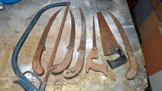 Lote de 7 sierras antiguas