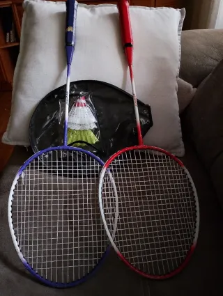 Raquetas de bádminton con volantes