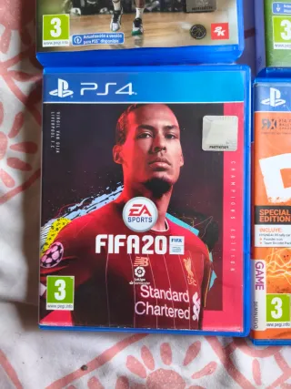 Juegos PS4: FIFA 20, 2K25, DIRT 4, FC 25