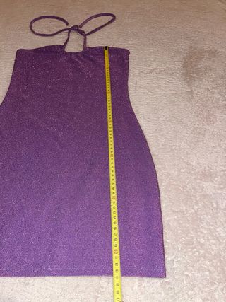 Vestito lilla brillantinato