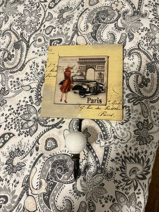 Set di 3 appendiabiti decorativi vintage