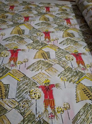 Tela con espantapájaros