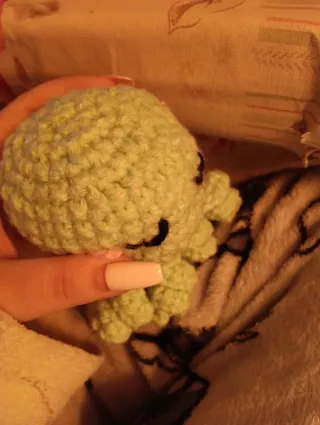 Pulpo hecho a crochet