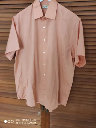 Camisa manga corta Roberta Rossi naranja