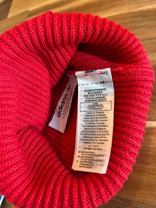 Gorro Adidas Rojo Unisex Talla S/M