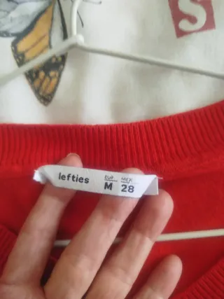 Jersey fino Lefties Talla M Rojo