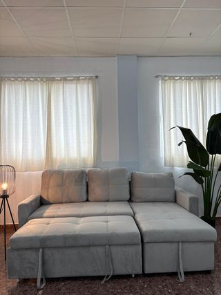 Sofá Cama Chaise Longue c/Arcón Reversible + Envio