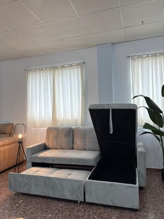 Sofá Cama Chaise Longue c/Arcón Reversible + Envio