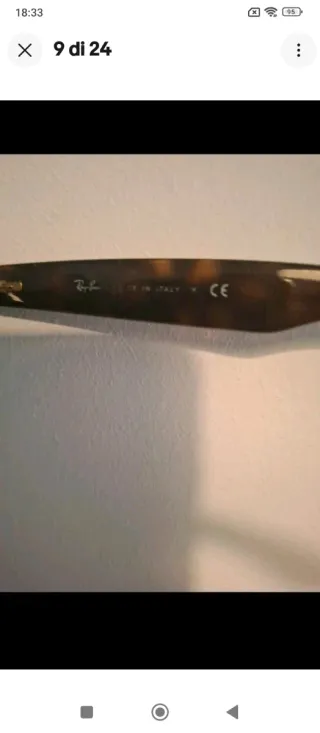 W1046 Ray-Ban RB2132 New Wayfarer Marrone TG52