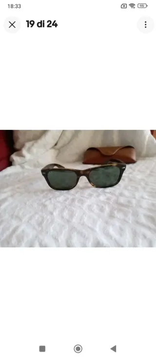 W1046 Ray-Ban RB2132 New Wayfarer Marrone TG52