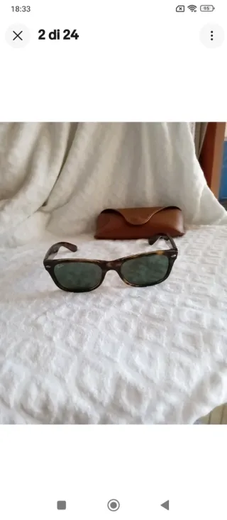 W1046 Ray-Ban RB2132 New Wayfarer Marrone TG52