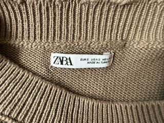 Jersey Zara desgastado marrón