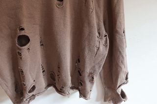 Jersey Zara desgastado marrón