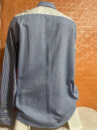 Camisa La Jaca Slim Fit Rayas Azul/Blanco Talla L