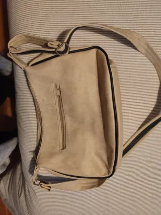 Bolso bandolera beige