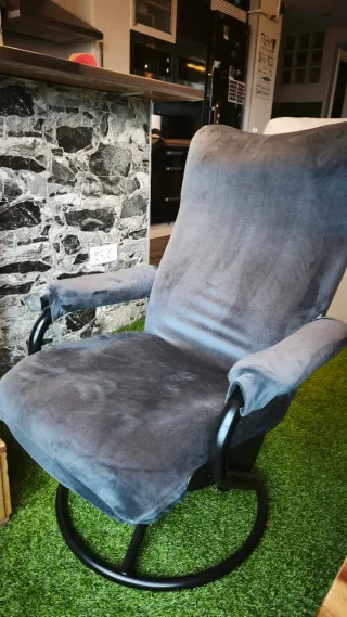 Butaca Relax Giratoria Gris NUEVA