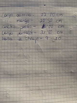 Traje comunión bcrL beige y gris