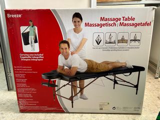 Camilla plegable de masajista o fisioterapeuta.