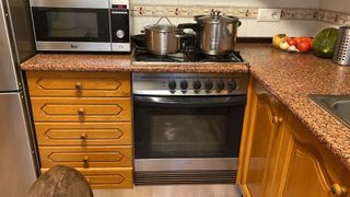 Puertas de cocina de roble natural