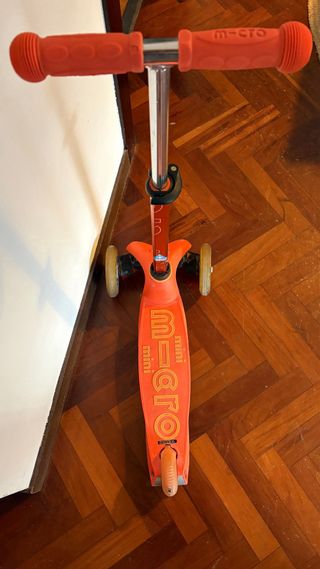 Patinete infantil Micro 3 ruedas naranja