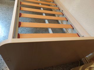 Cama individual 90 cm, con cama extra y colchón