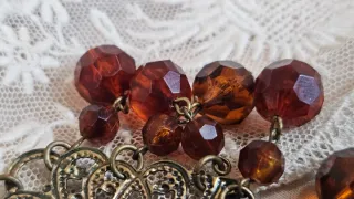 Pendientes metal estilo antiguo con cristales