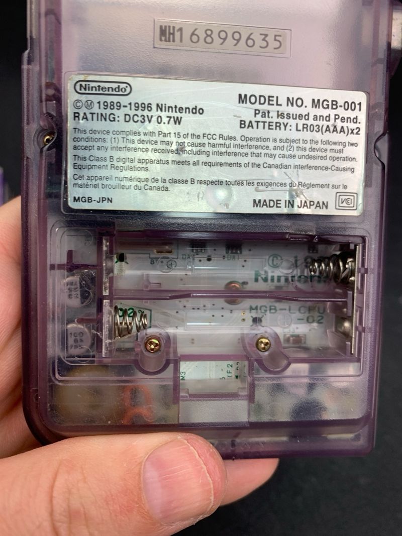 Game Boy Pocket Purple Clear afbeelding 8