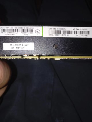 Tarjeta Gráfica NVIDIA GeForce GTX 1650