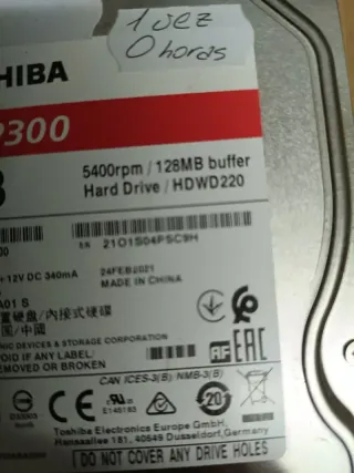 Disco Duro Toshiba P300 2TB SATA 3
