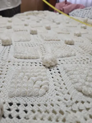 Juego 2 Colchas Cama 90 Hilo Vainilla