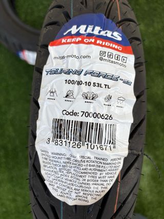 JUEGO NEUMÁTICOS 100/80-10 MITAS ZIP COPA