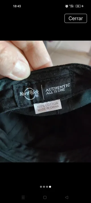 Gorra Hard Rock Cafe Madrid Negra