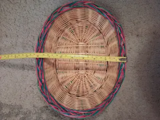 Juego de 4 cestas de mimbre