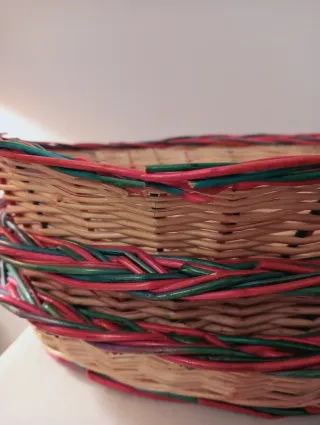 Juego de 4 cestas de mimbre